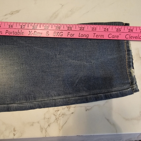 Silver Jeans Co. Aiko High Skinny Jeans W32 Medium Wash Distressed - Picture 14 of 16
